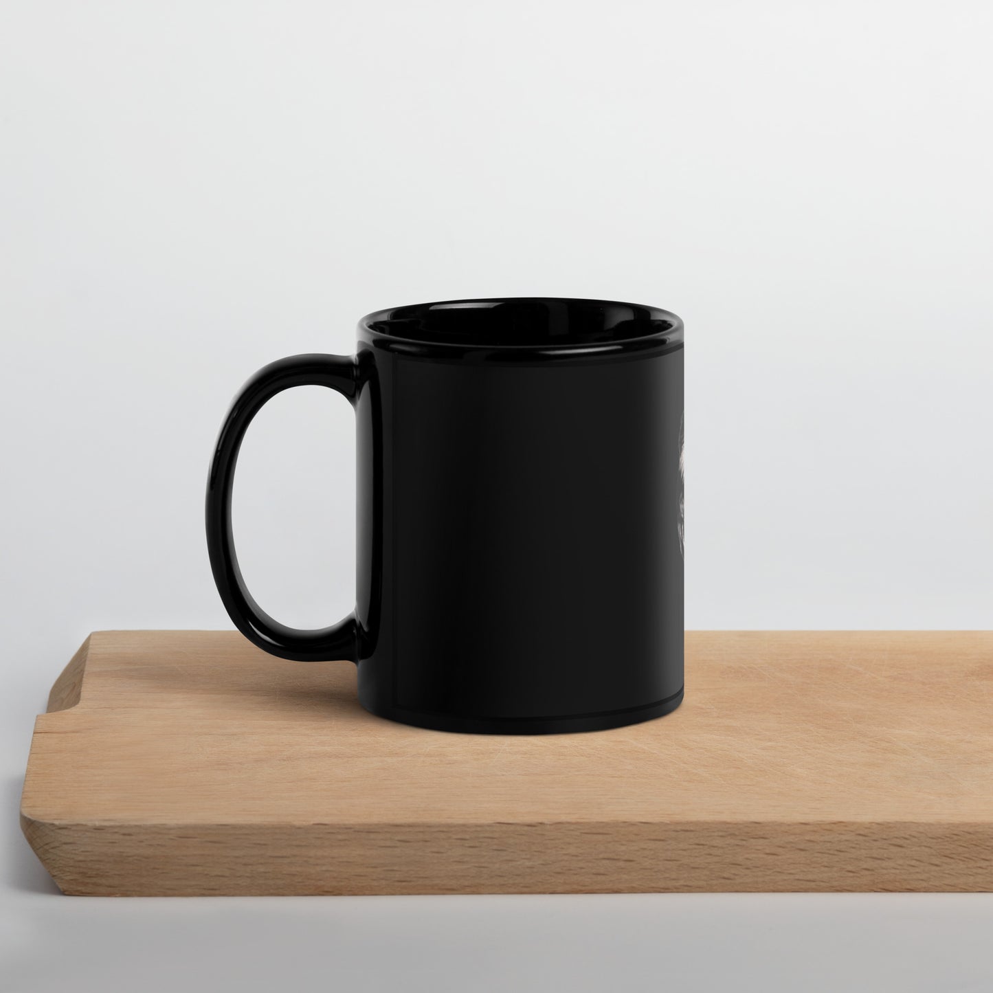 Mountain Chickadee Black Glossy Mug