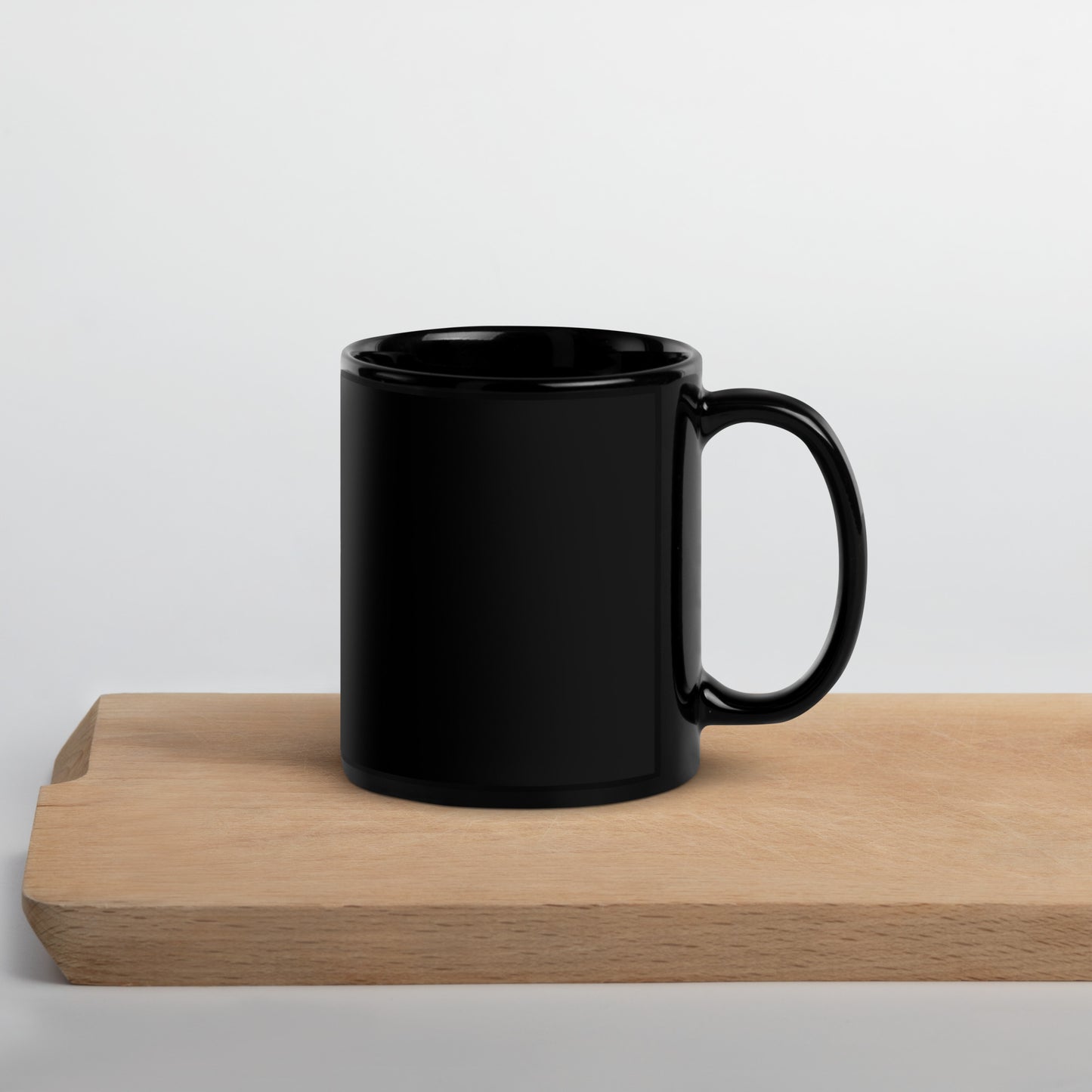 Mountain Chickadee Black Glossy Mug
