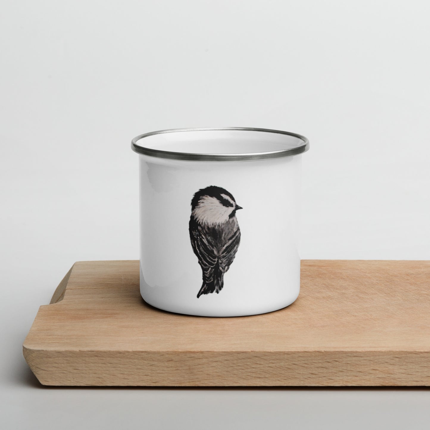 Mountain Chickadee Enamel Mug
