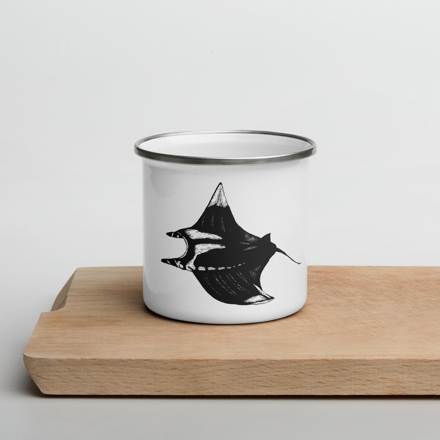 Manta Ray Enamel Mug