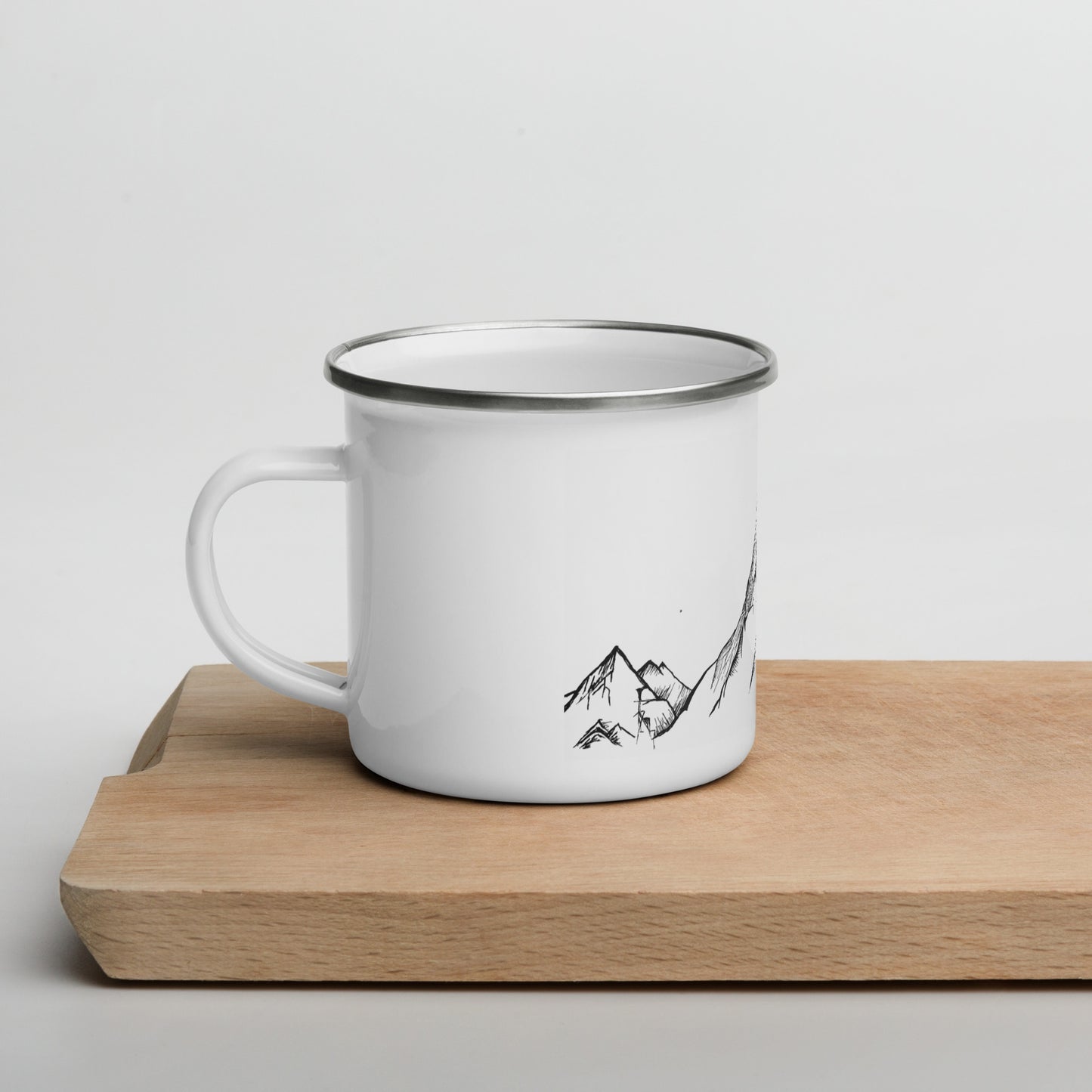 Simple Mountains Enamel Mug