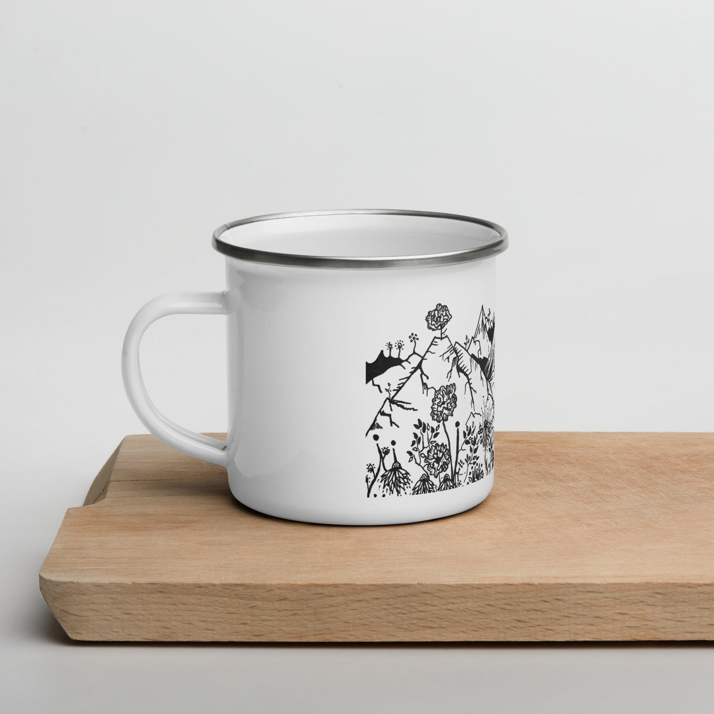 Wildflower Mountains Enamel Mug