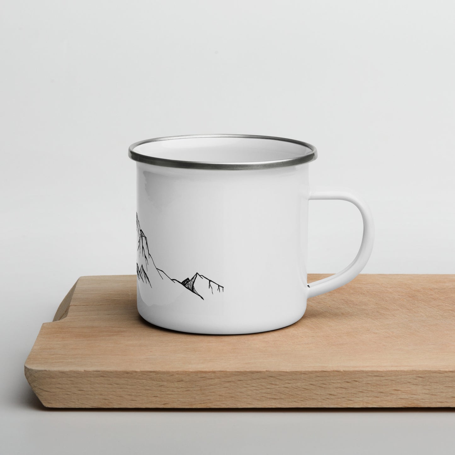 Simple Mountains Enamel Mug