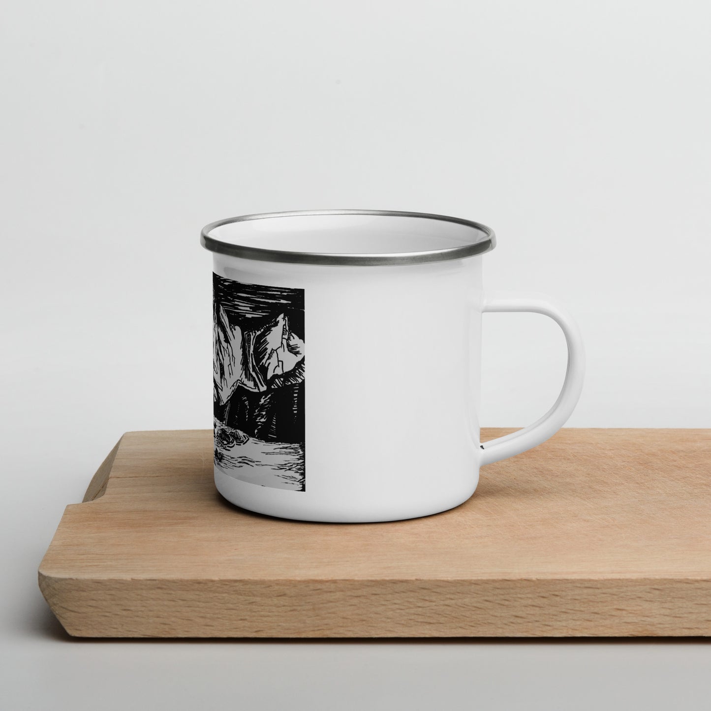 Moonlight Mountains Enamel Mug