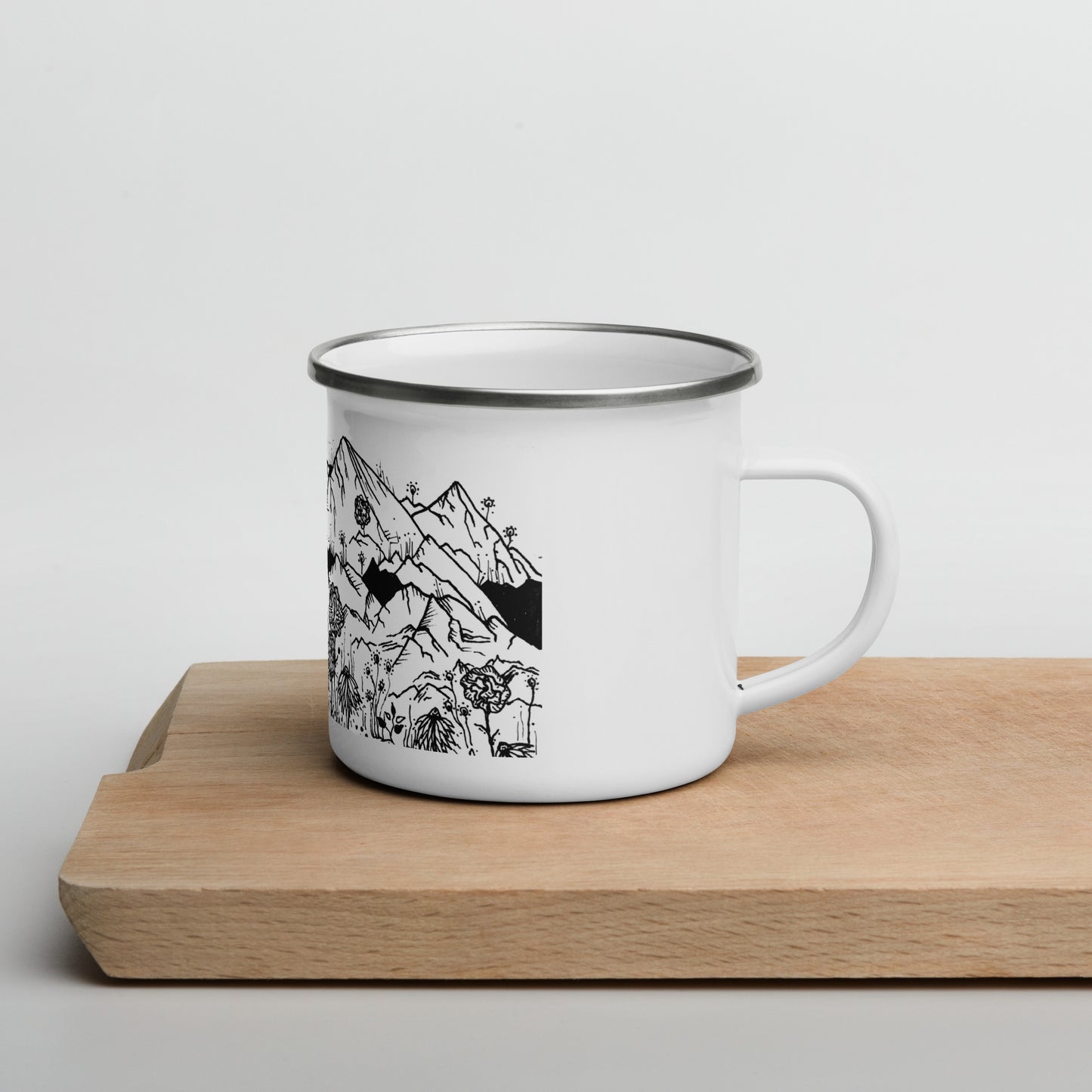 Wildflower Mountains Enamel Mug