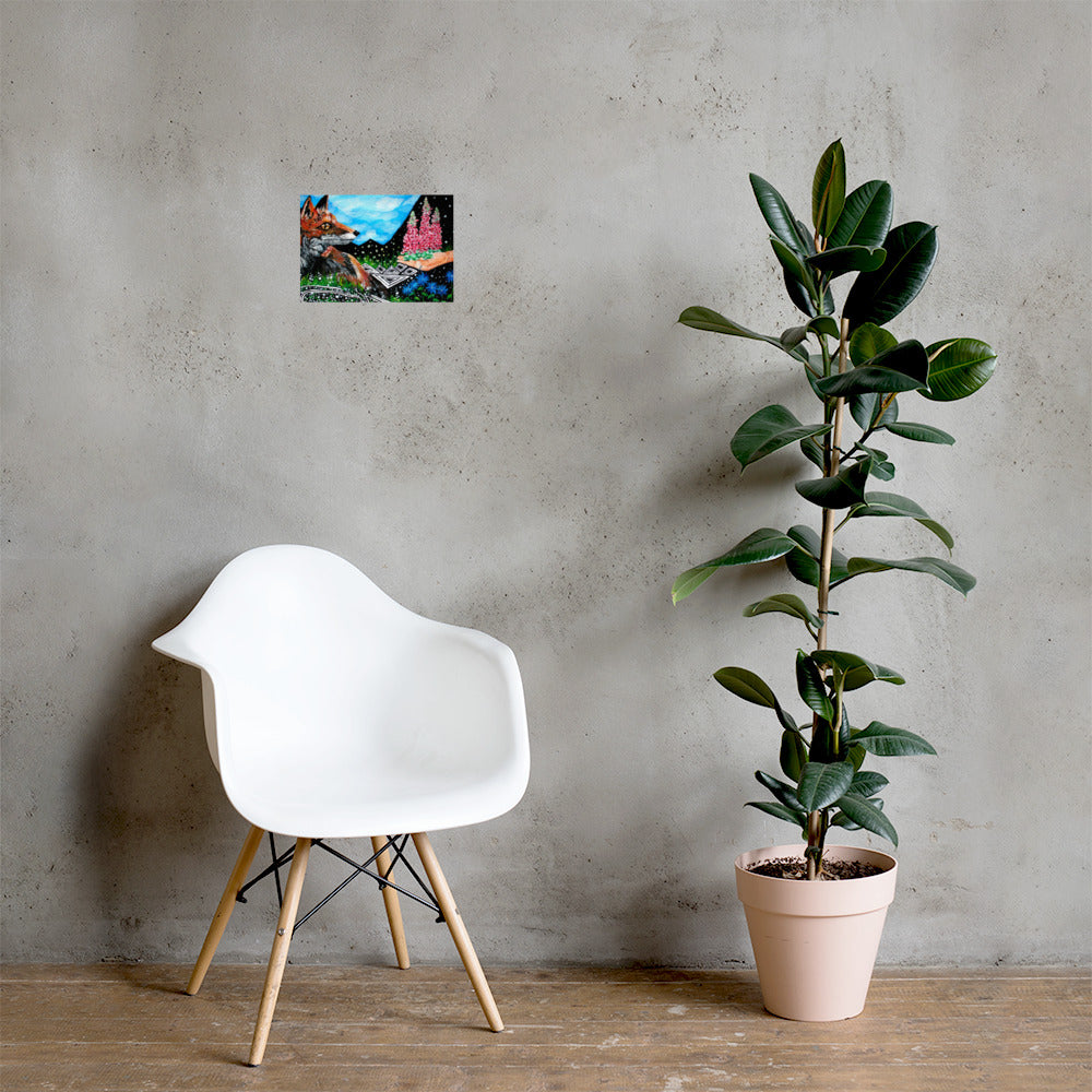 Foxglove Matte Poster
