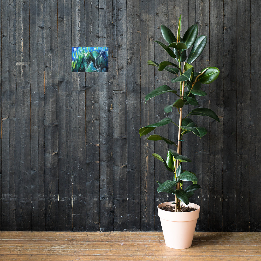 Blue Mountains Matte Poster