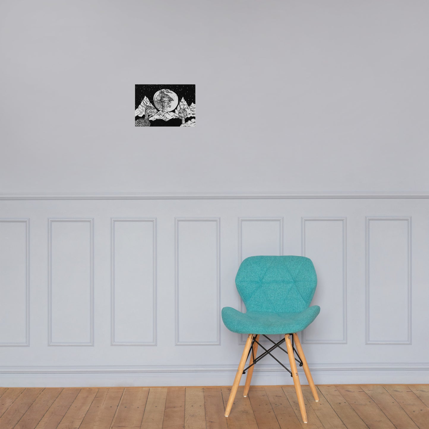 Tinamou Moon Matte Poster