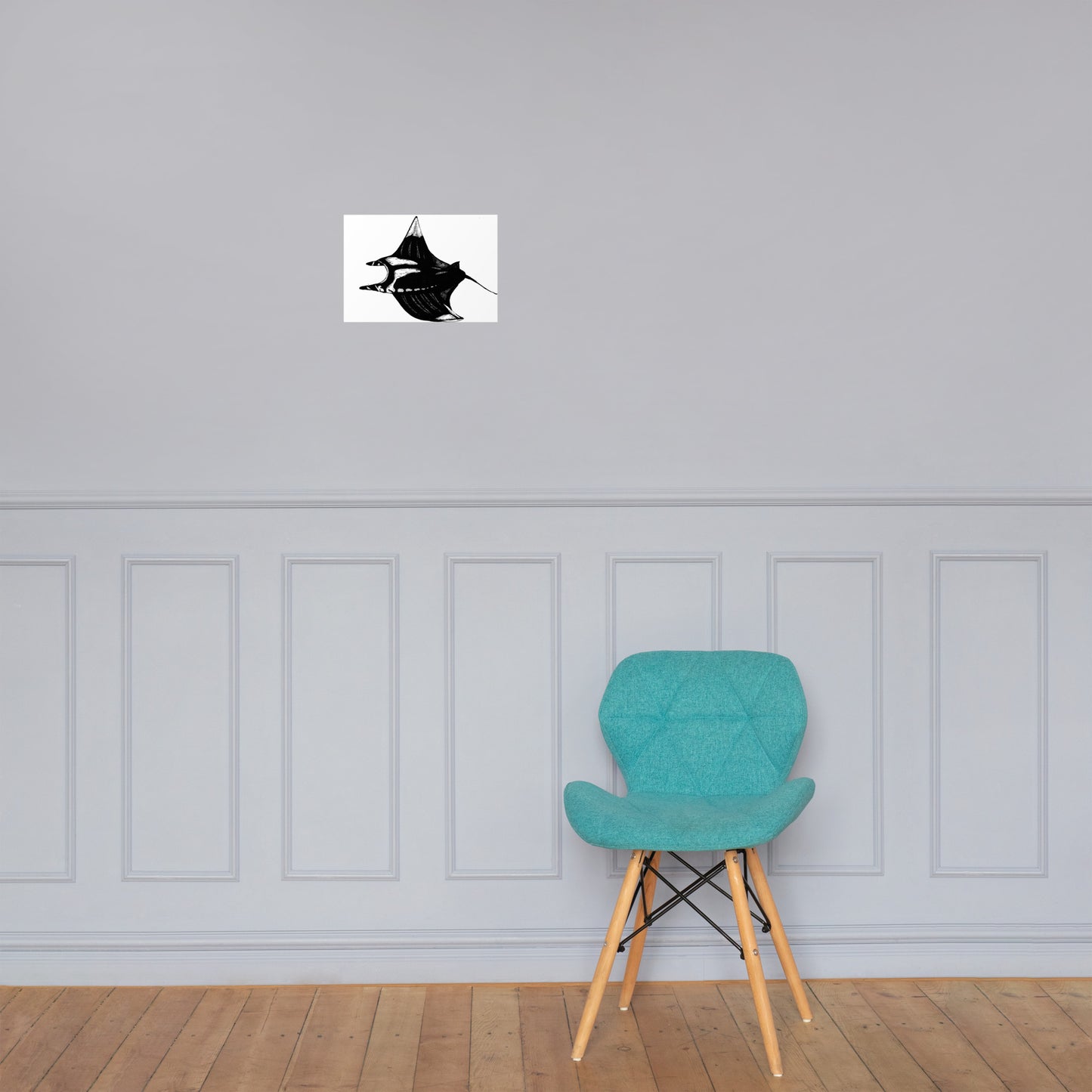 Manta Ray Matte Poster