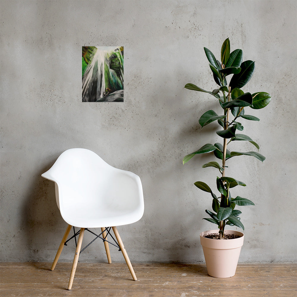 Hidden Waterfall Matte Poster