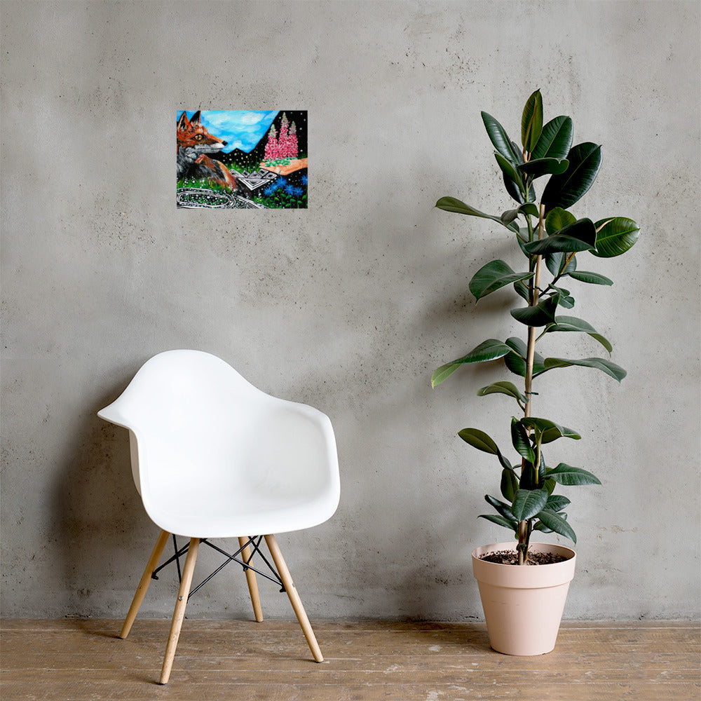 Foxglove Matte Poster