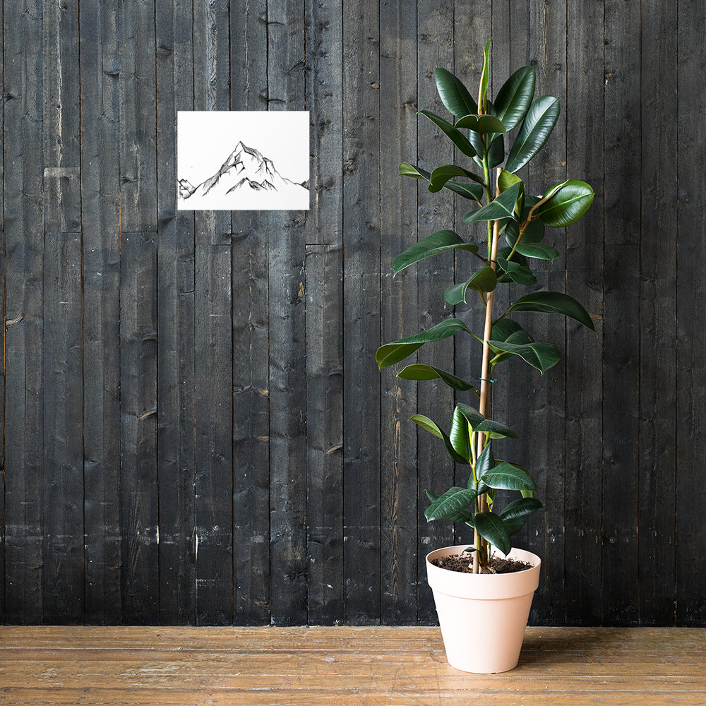 Simple Mountains Matte Poster