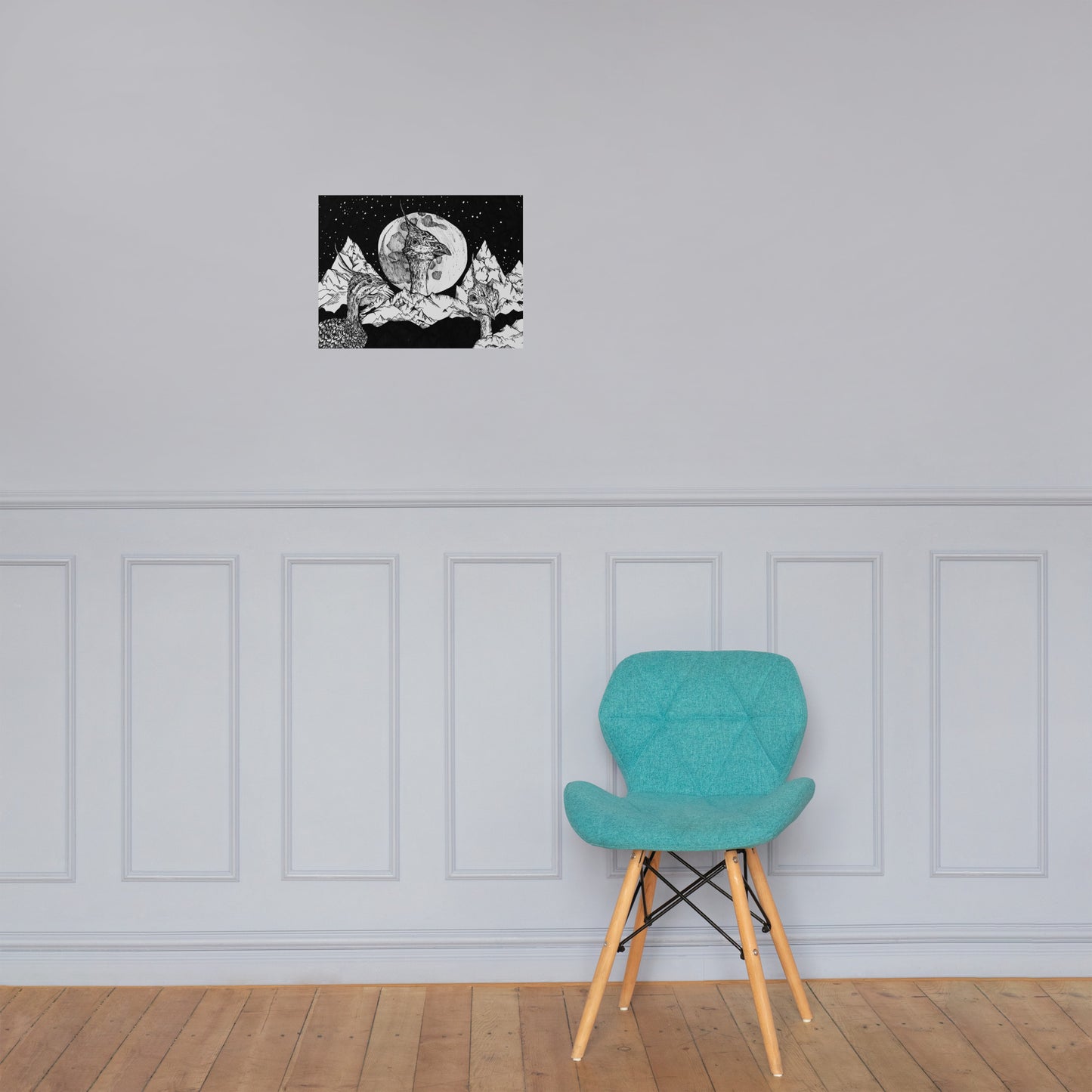 Tinamou Moon Matte Poster