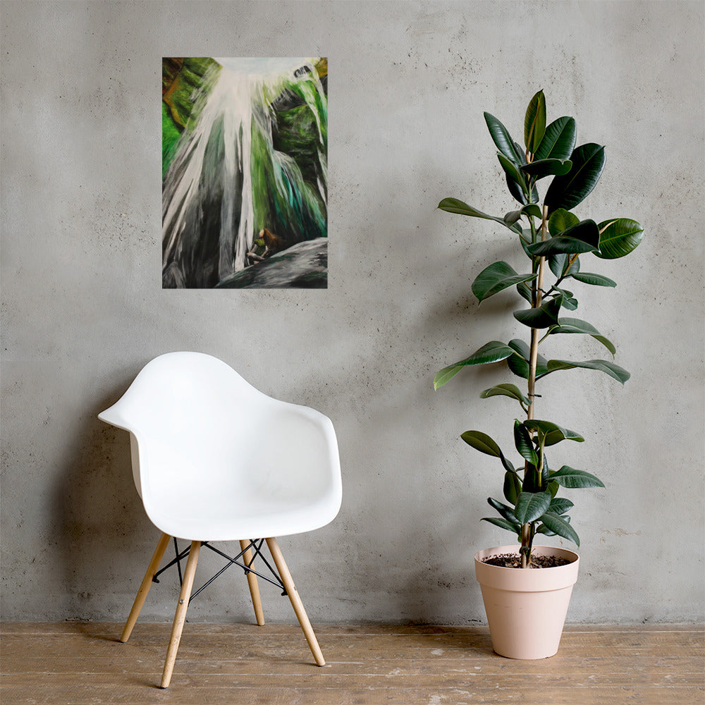 Hidden Waterfall Matte Poster