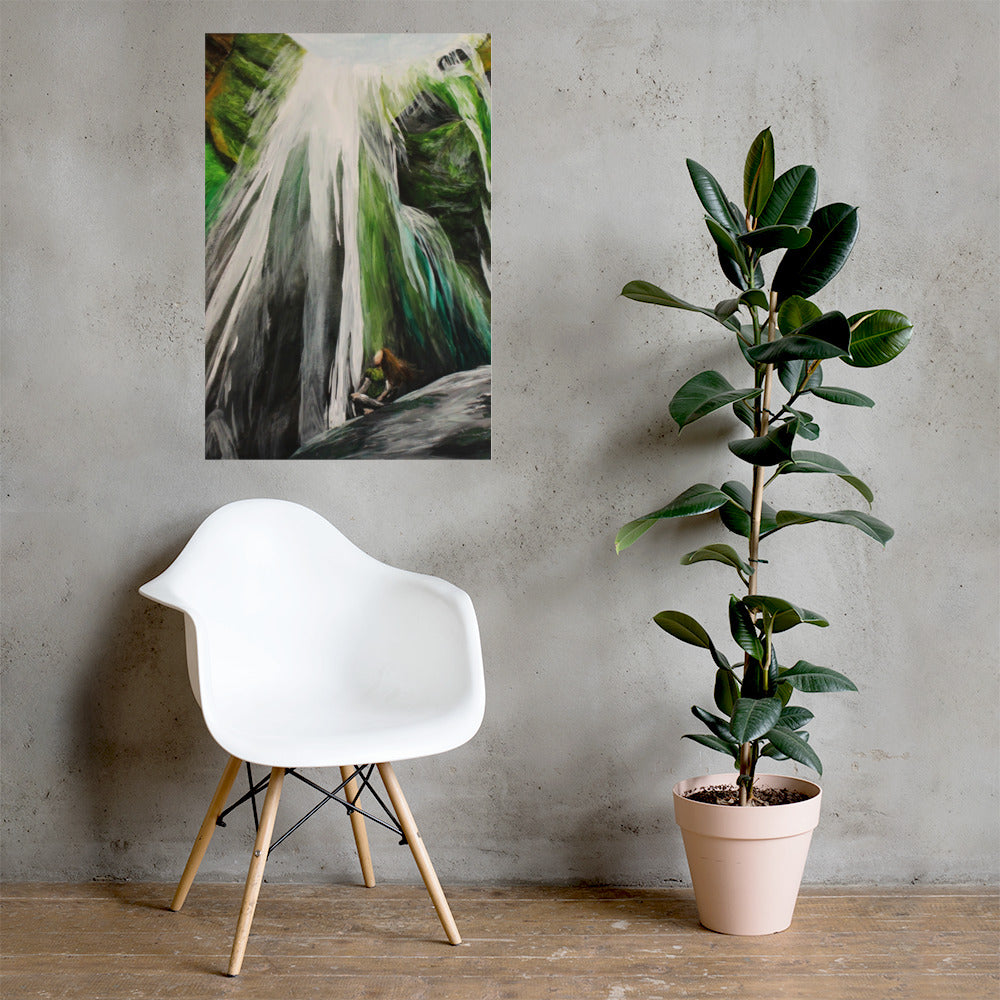 Hidden Waterfall Matte Poster