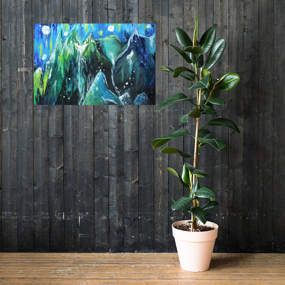 Blue Mountains Matte Poster