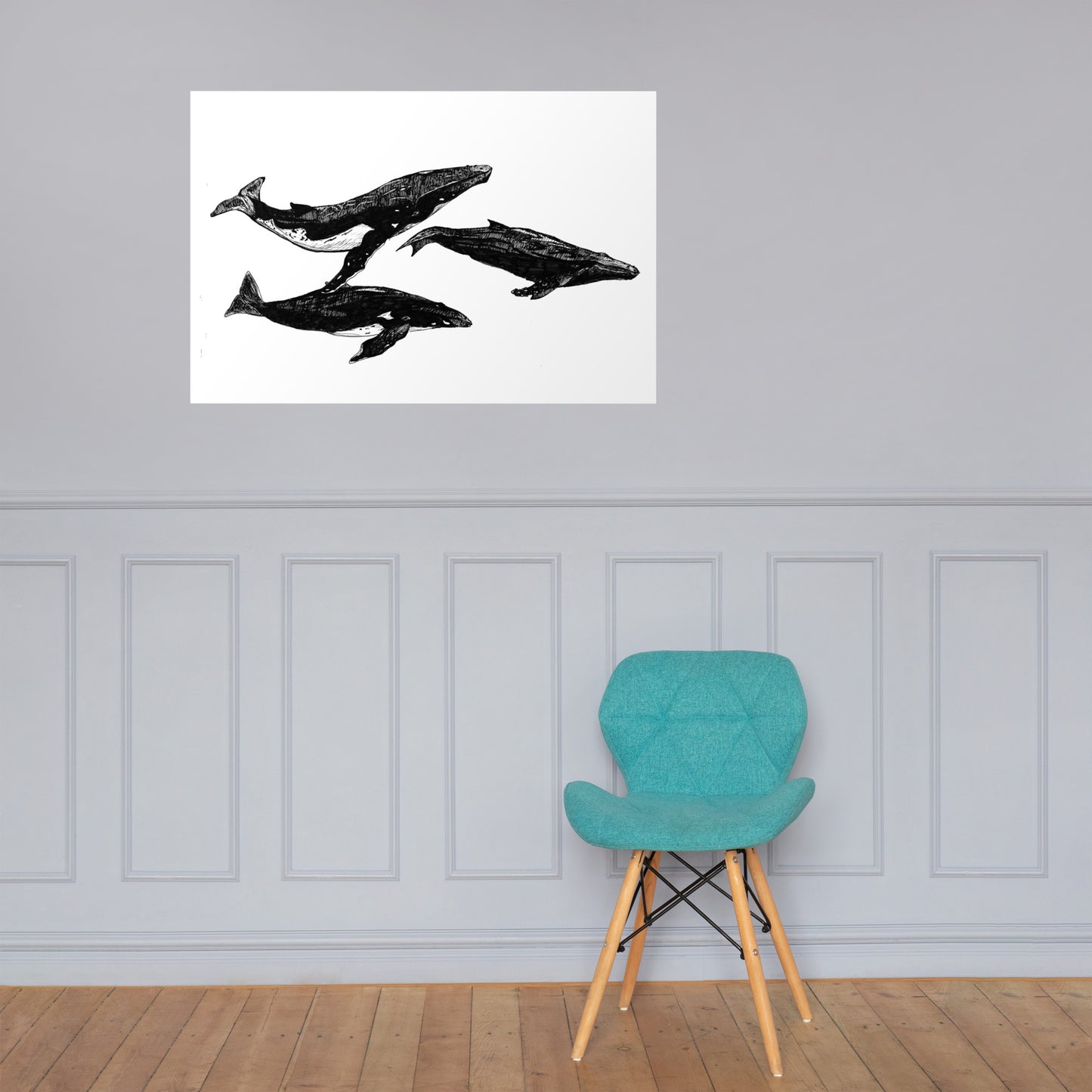 Humpback Migration Matte Poster