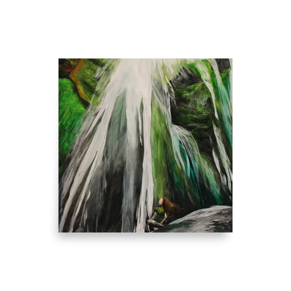 Hidden Waterfall Matte Poster