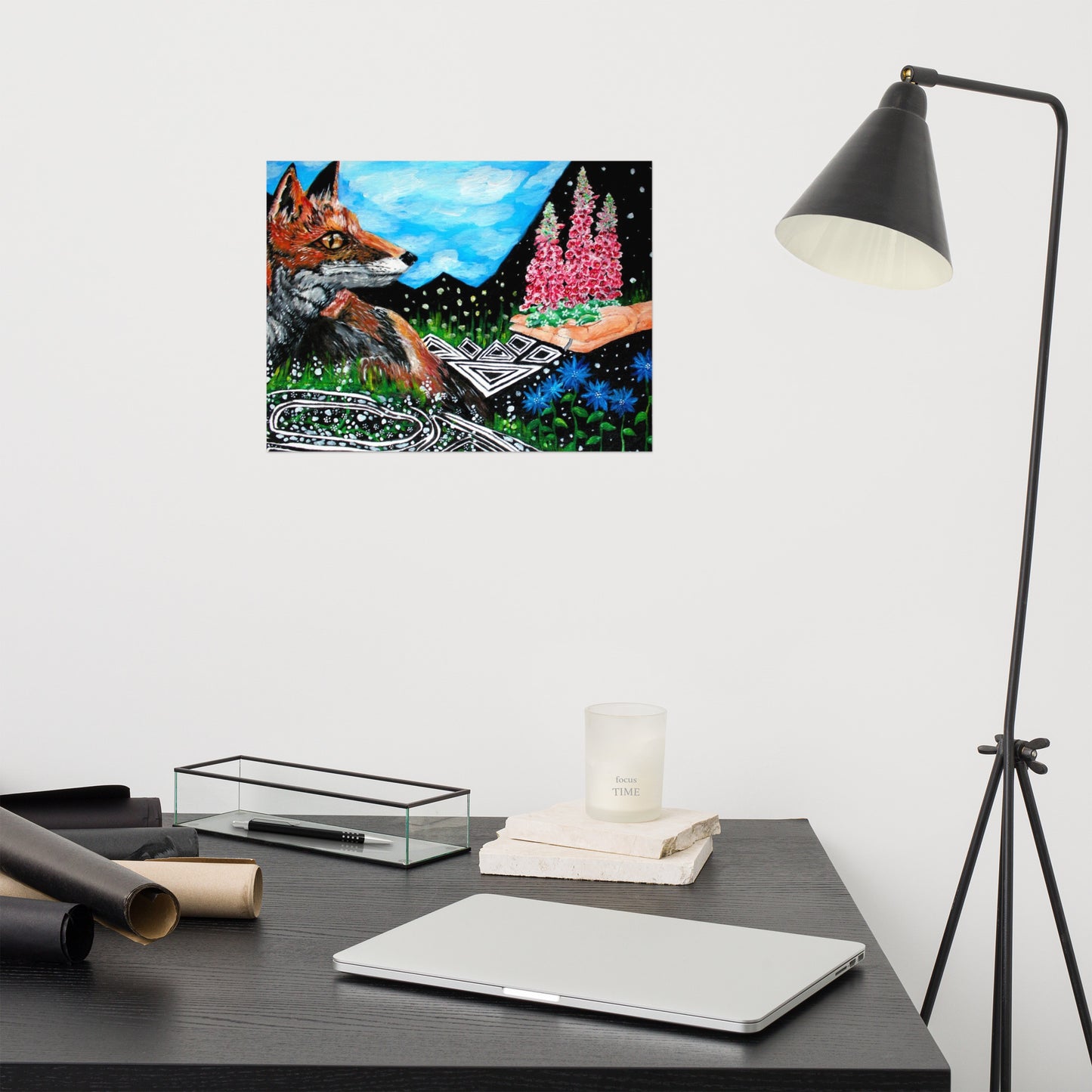 Foxglove Matte Poster