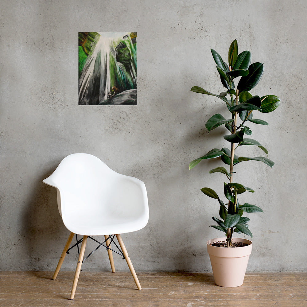 Hidden Waterfall Matte Poster