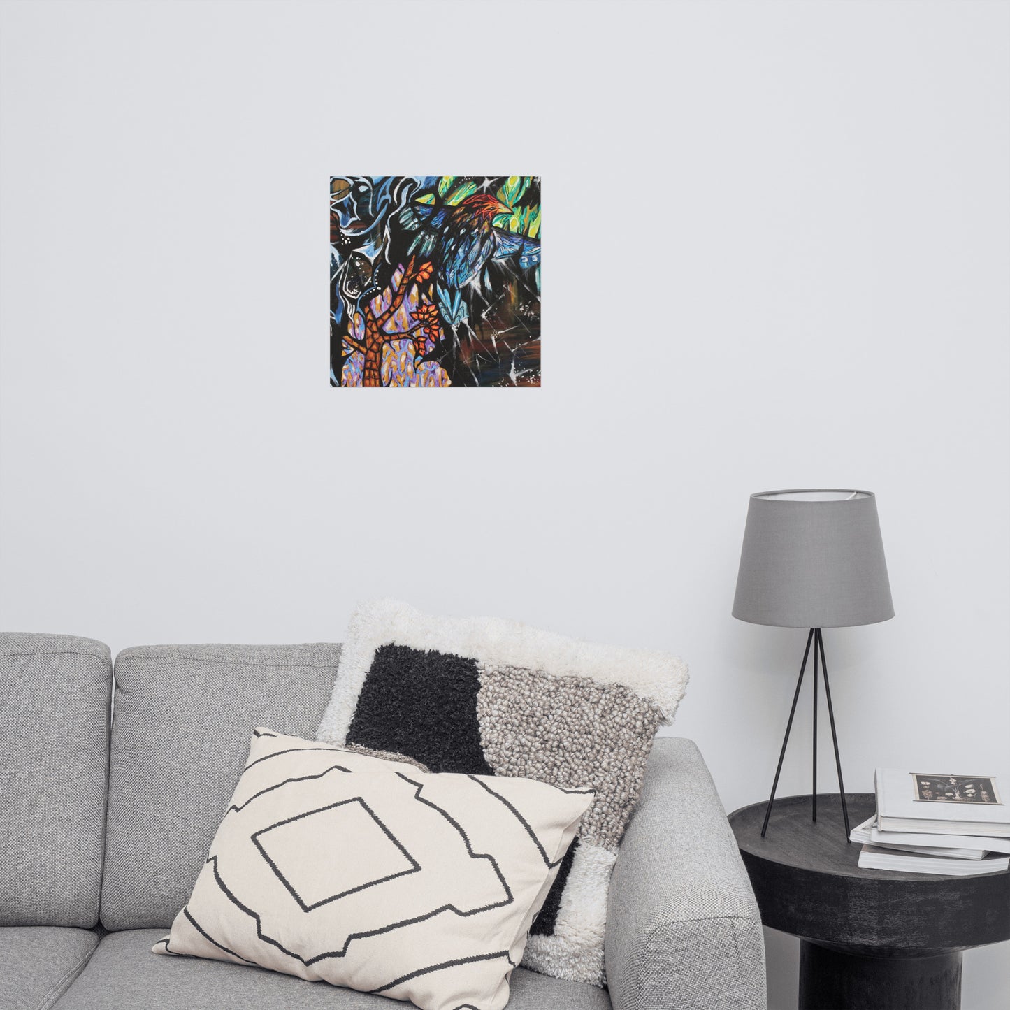 Mosaic Bird Matte Poster
