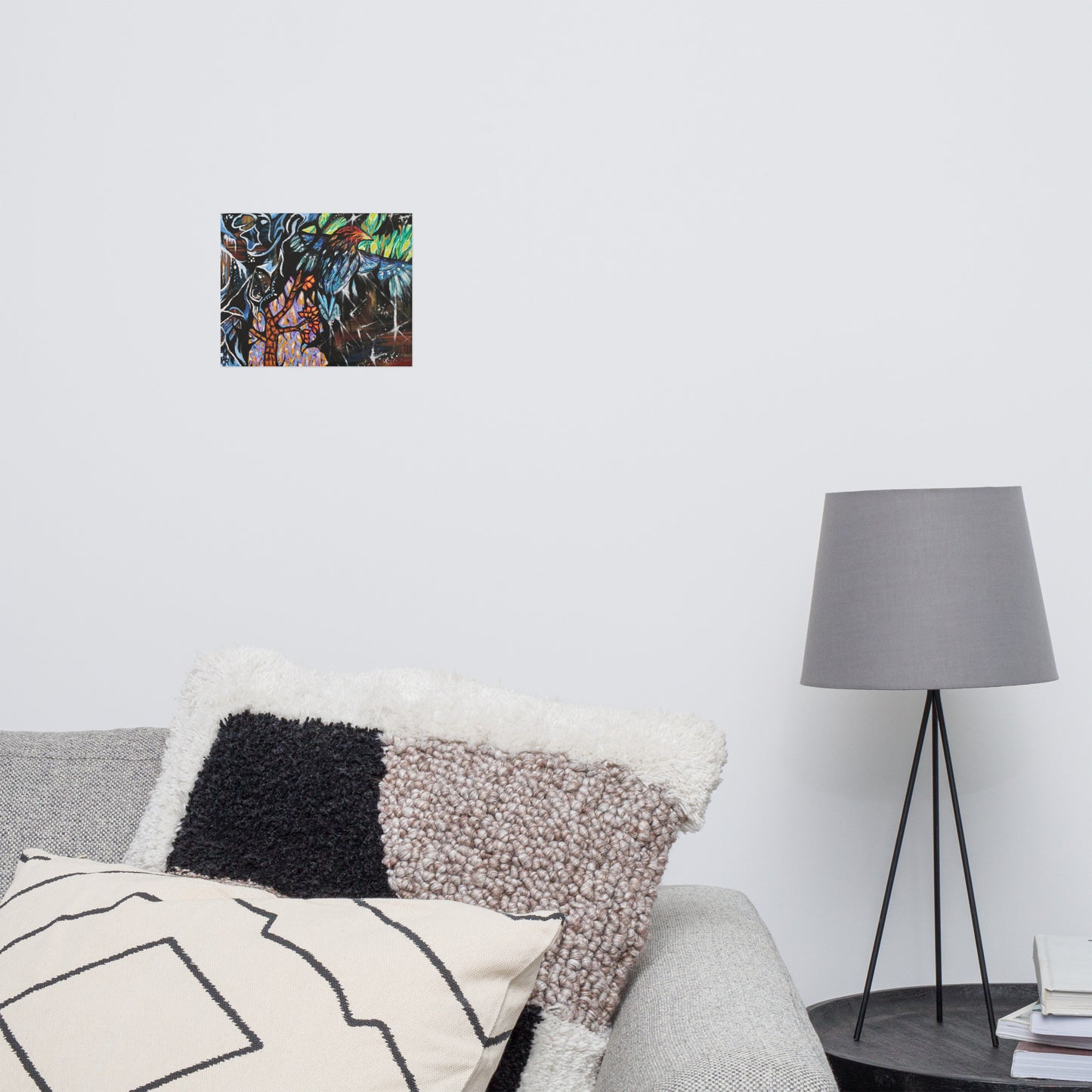 Mosaic Bird Matte Poster
