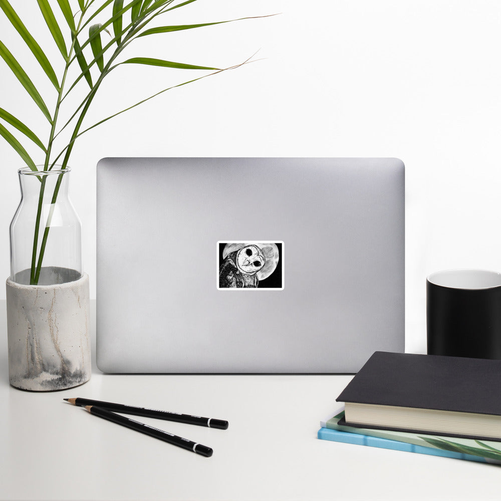 Moon Owl Sticker