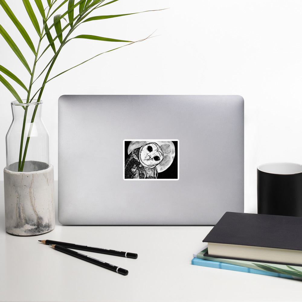 Moon Owl Sticker