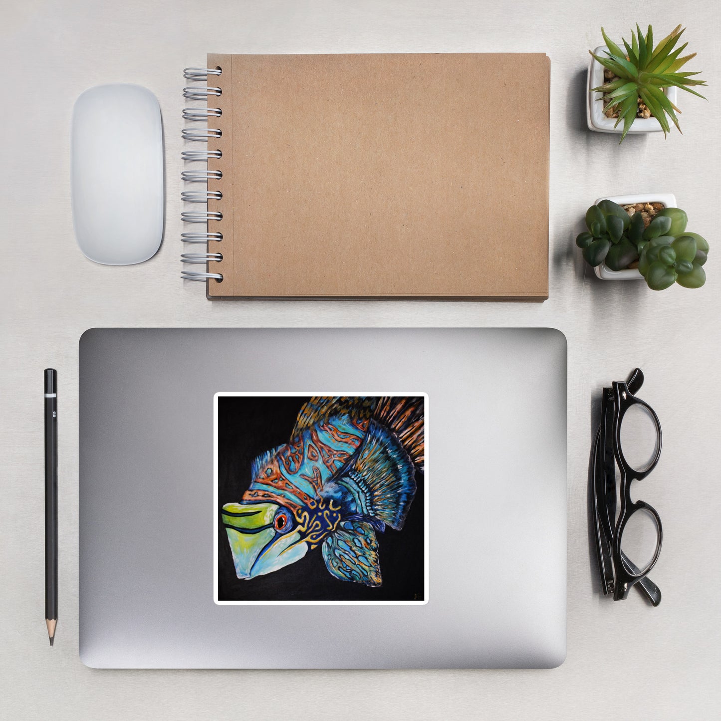 Mandarin Fish Sticker