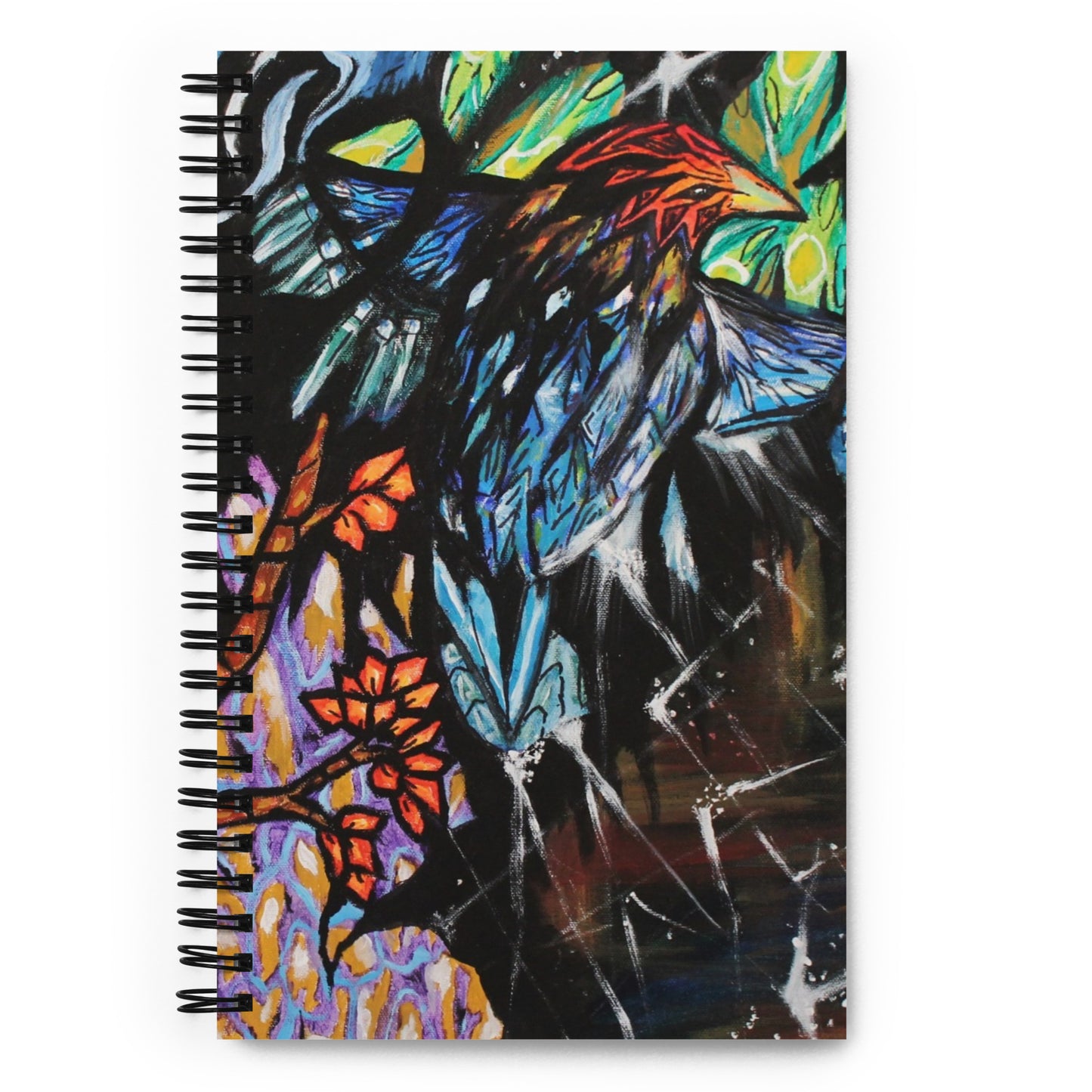 Mosaic Bird Spiral notebook