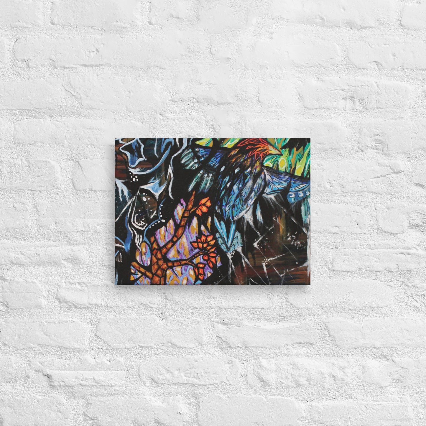 Mosaic Bird Thin canvas