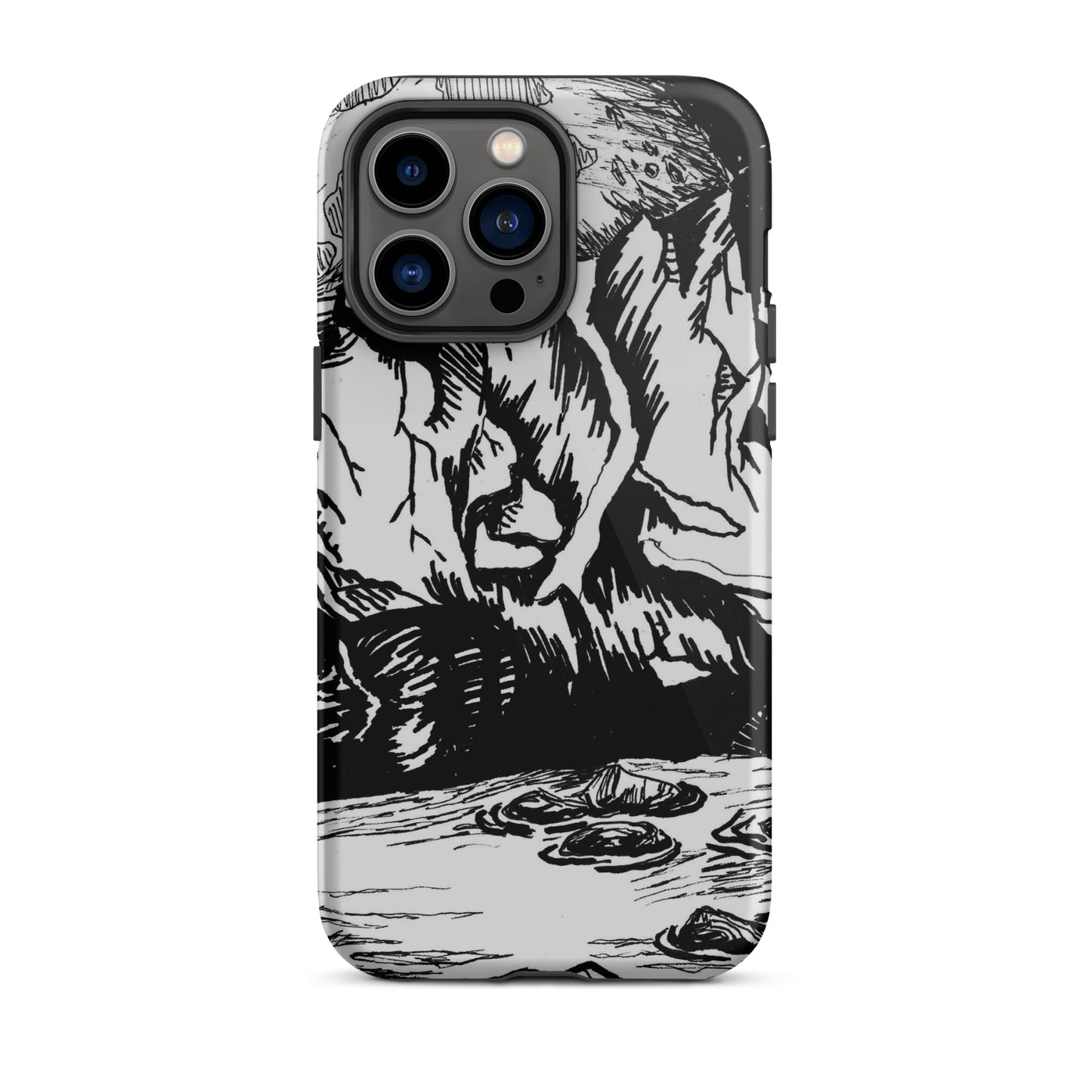 Moonlight Mountains Tough iPhone case