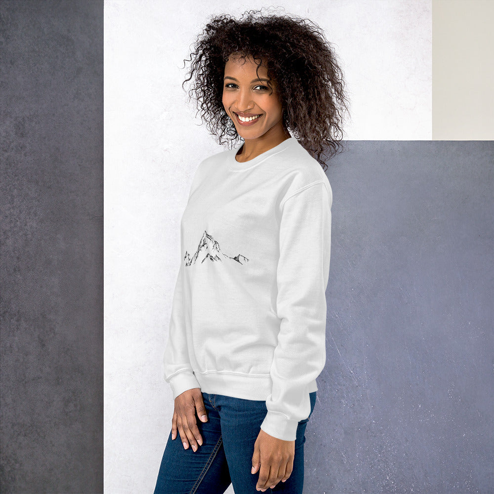 Simple Mountains Unisex Sweatshirt