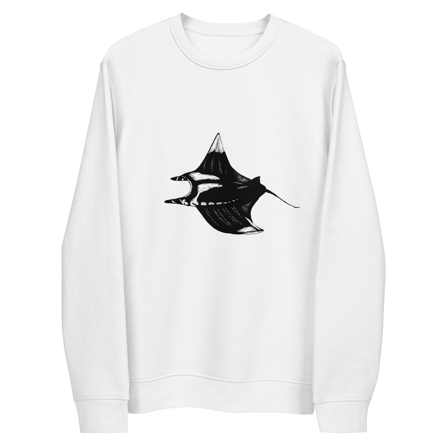 Manta Ray Unisex eco sweatshirt