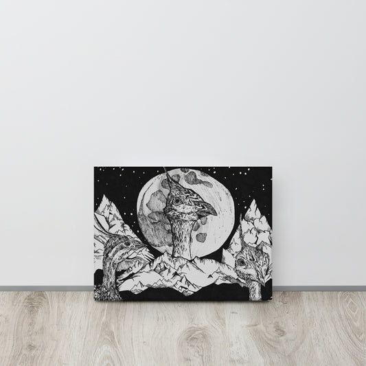 Tinamou Moon Canvas