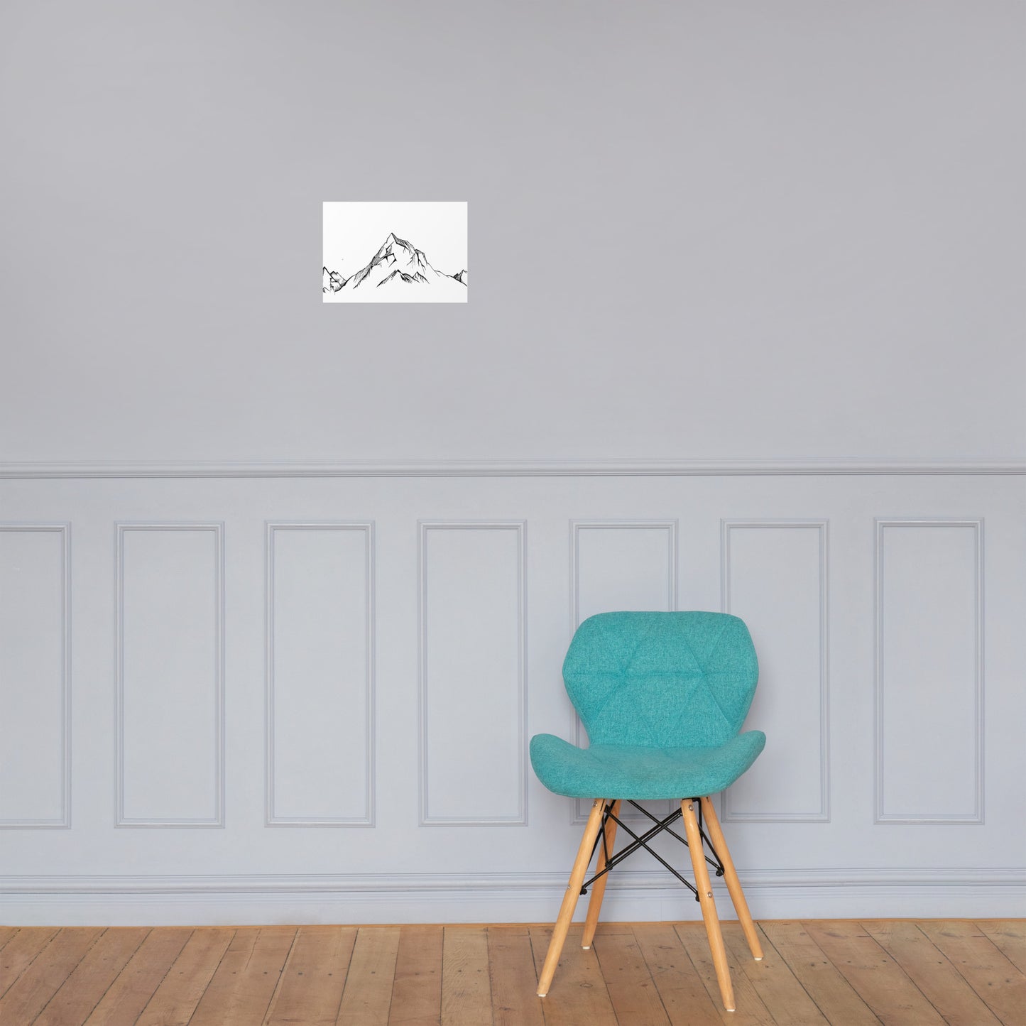 Simple Mountains Matte Poster