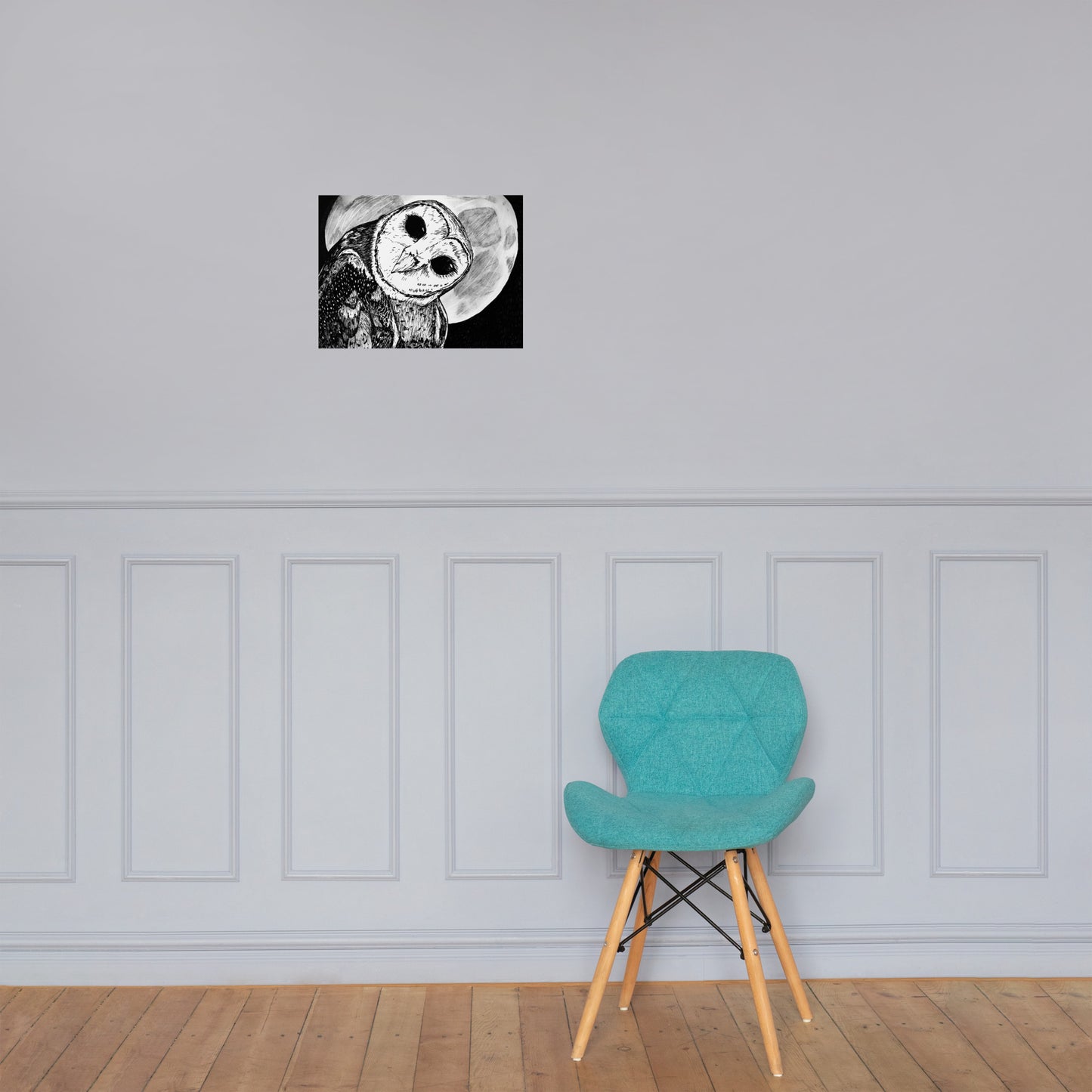 Moon Owl Matte Poster