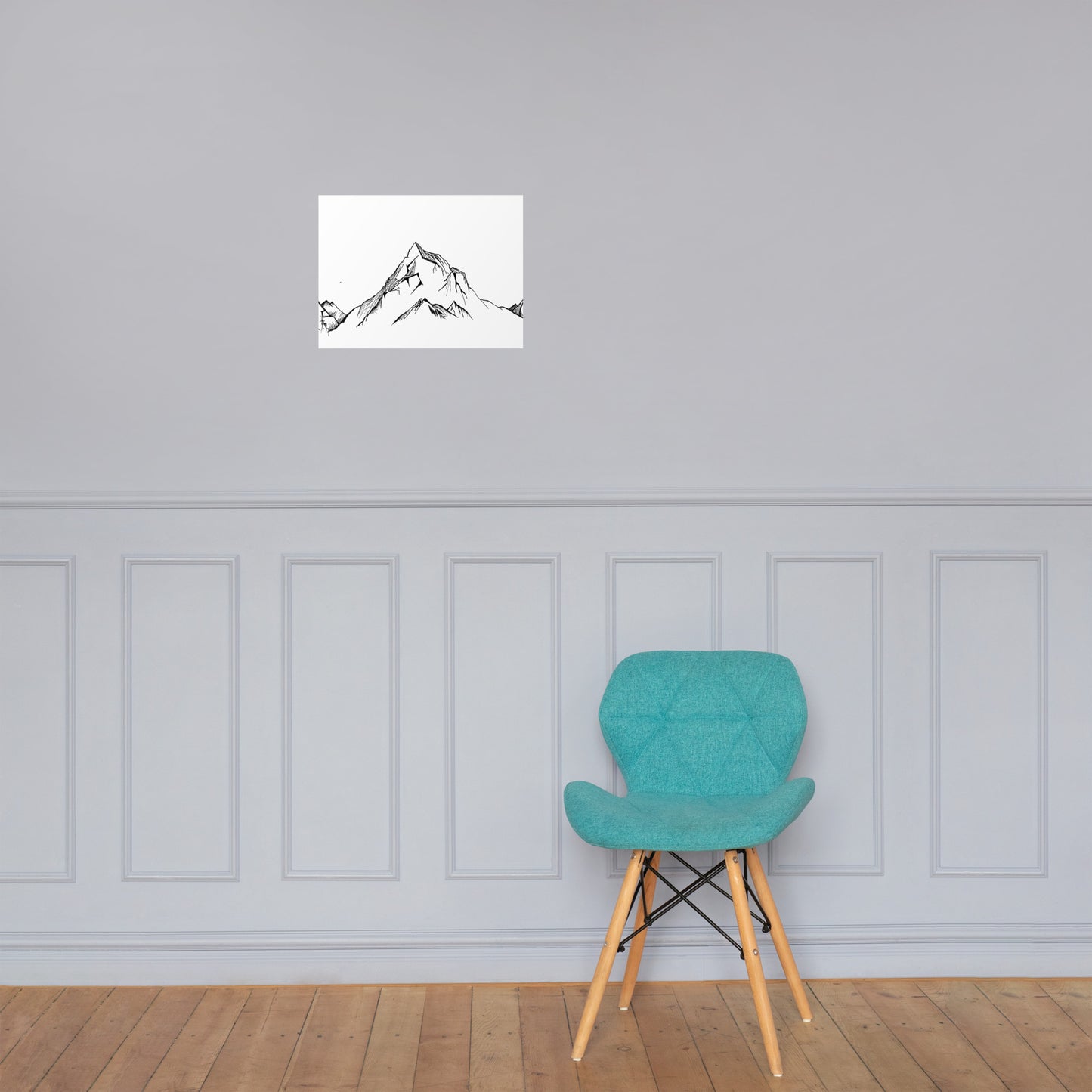 Simple Mountains Matte Poster