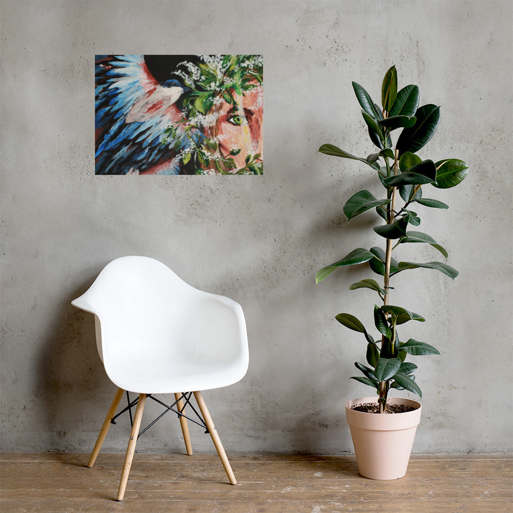 Magpie Magic Matte Poster