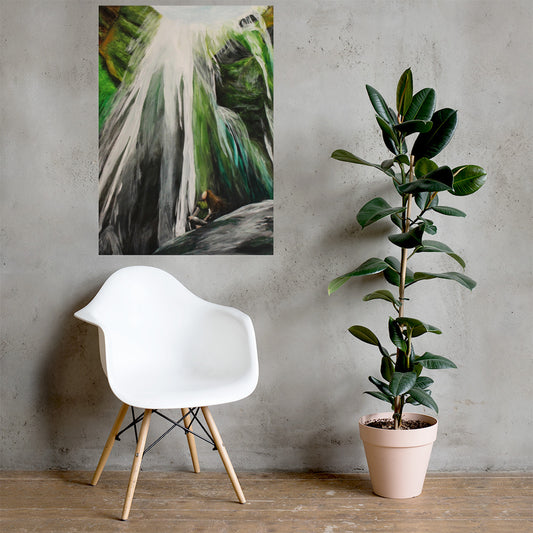 Hidden Waterfall Matte Poster