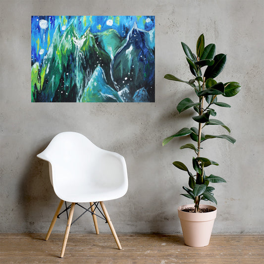 Blue Mountains Matte Poster
