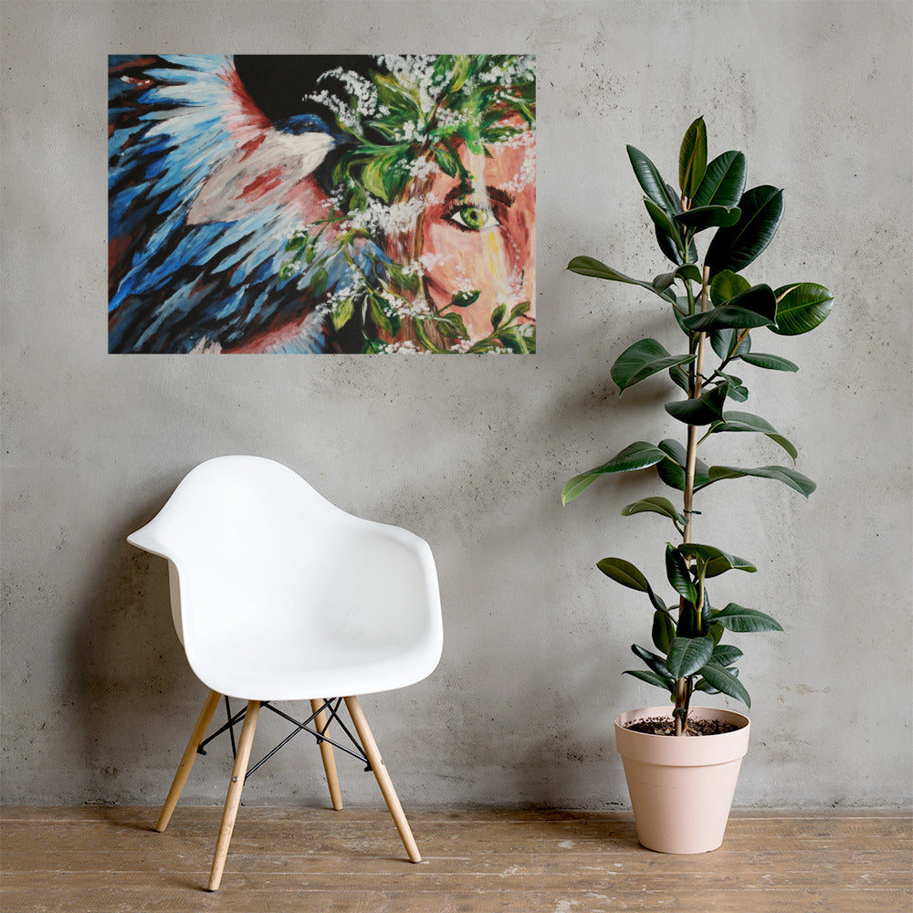 Magpie Magic Matte Poster