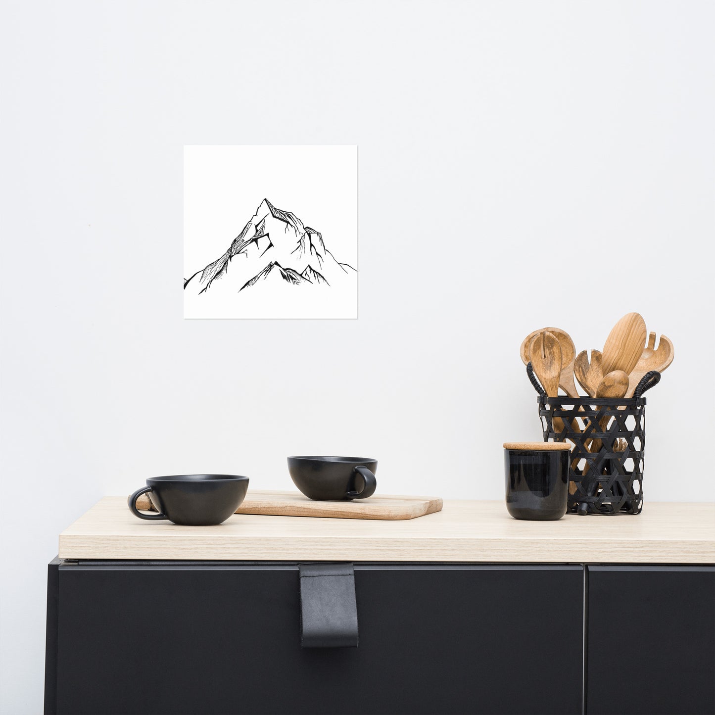 Simple Mountains Matte Poster