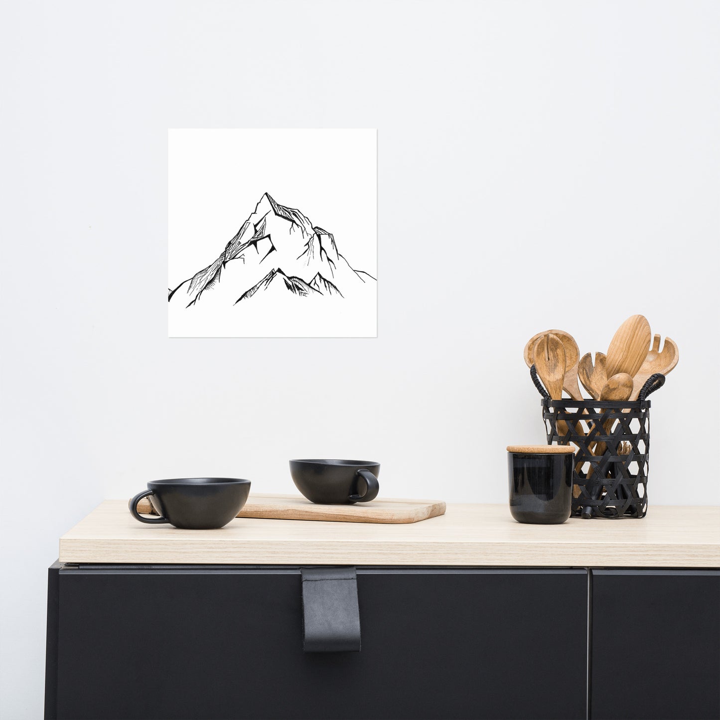Simple Mountains Matte Poster