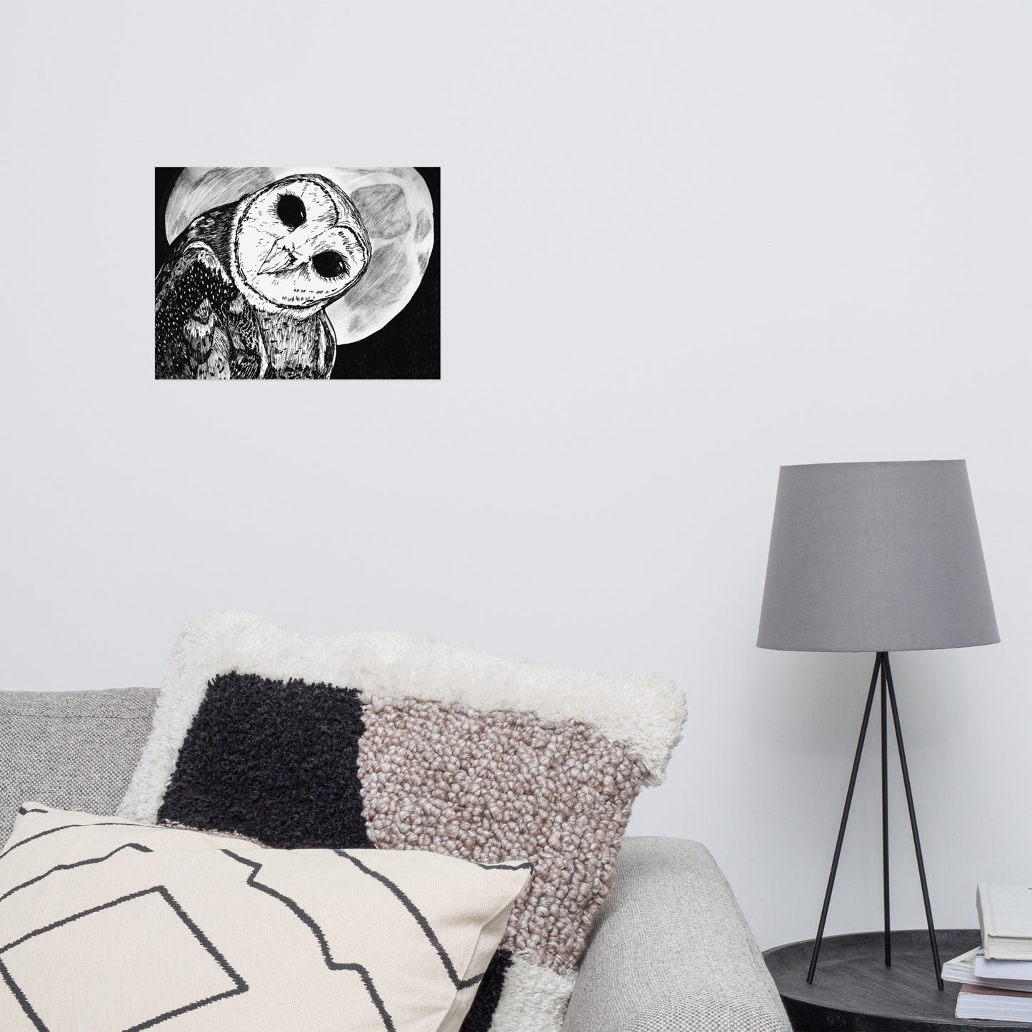 Moon Owl Matte Poster