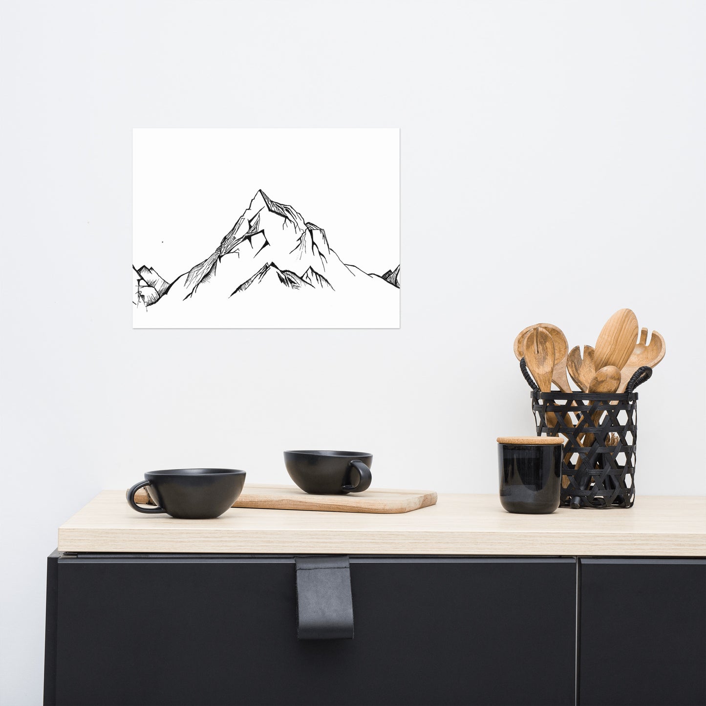 Simple Mountains Matte Poster