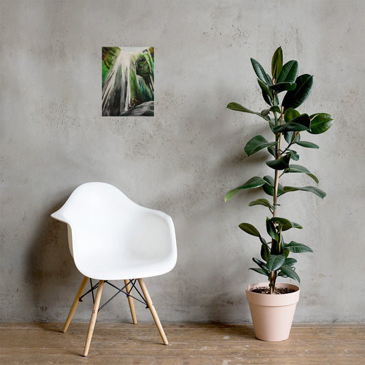 Hidden Waterfall Matte Poster