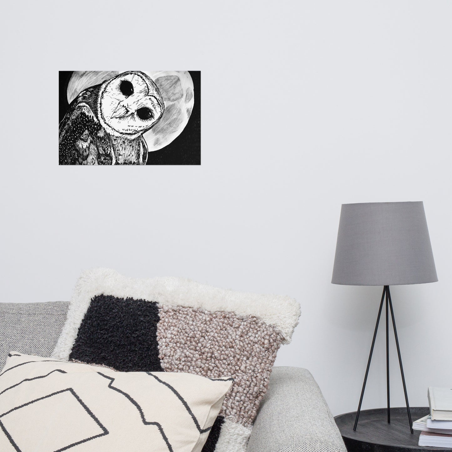 Moon Owl Matte Poster