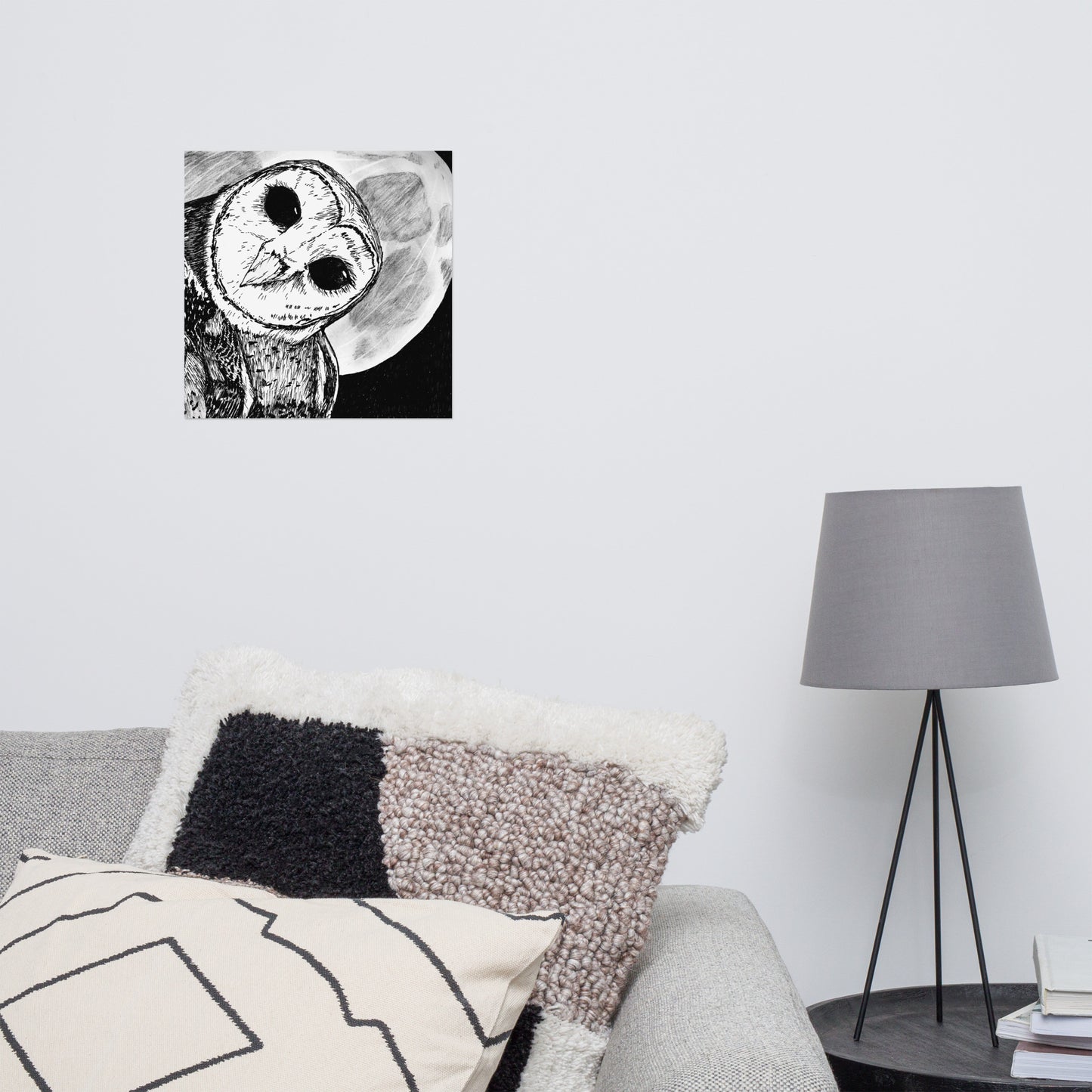 Moon Owl Matte Poster