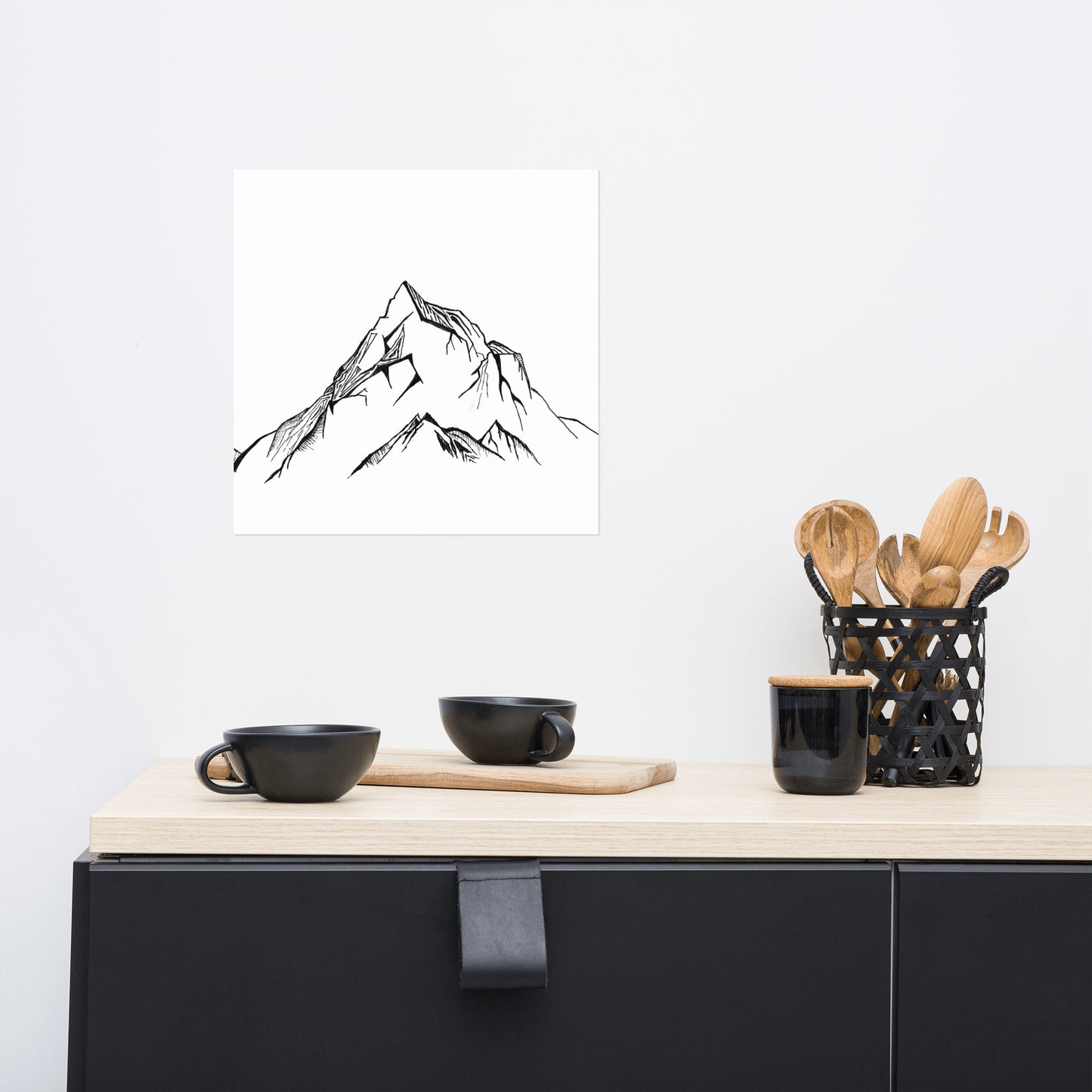 Simple Mountains Matte Poster